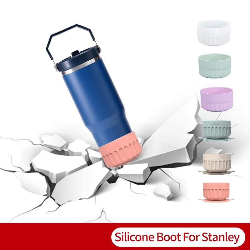 CHINESE WAREHOUSE 20oz/30oz/40oz Tumbler Silicone Boot Food Grade Anti-Slip Water Bottle Bottom Sleeve