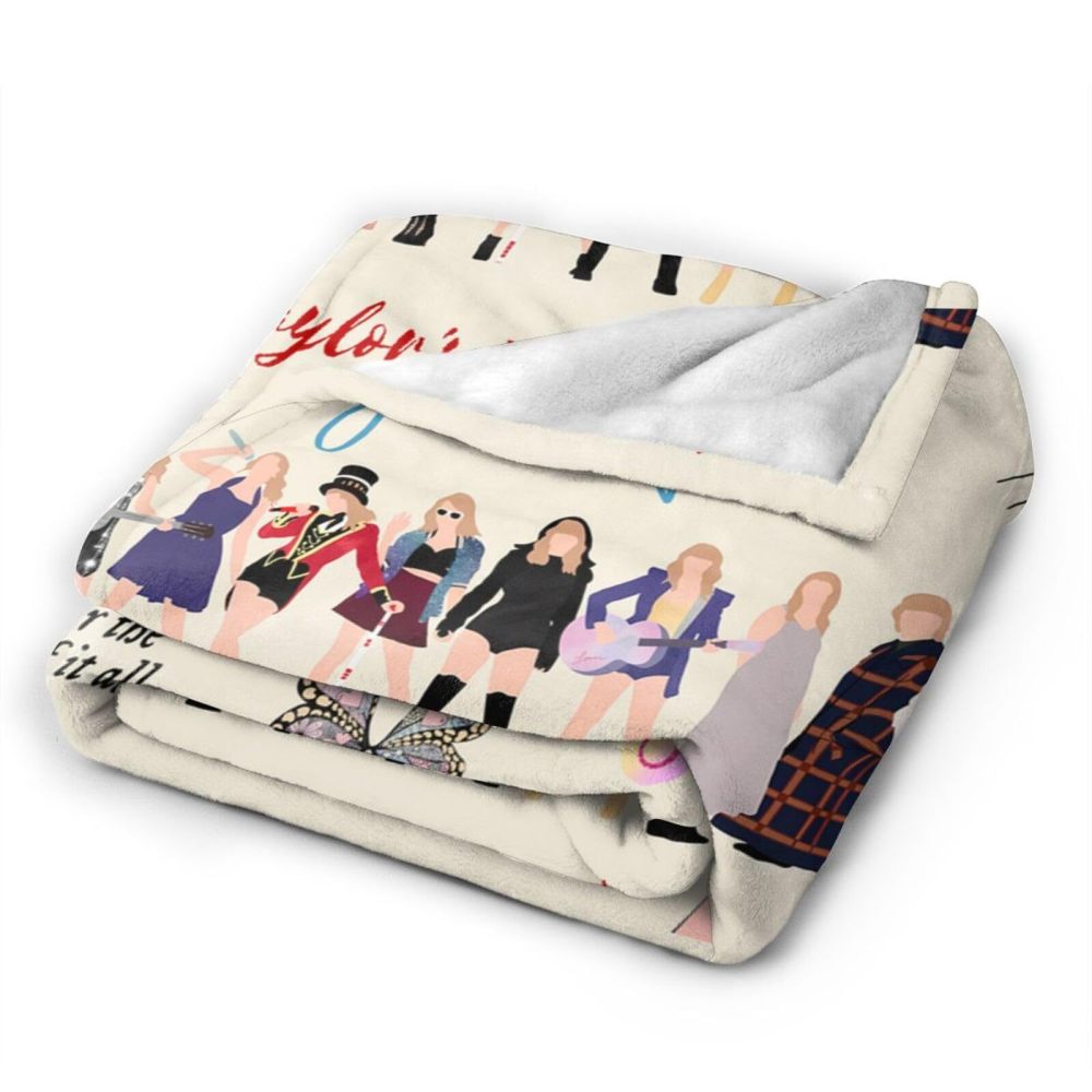 CHINESE WAREHOUSE Taylor Swift Flannel Blanket Mixed Styles