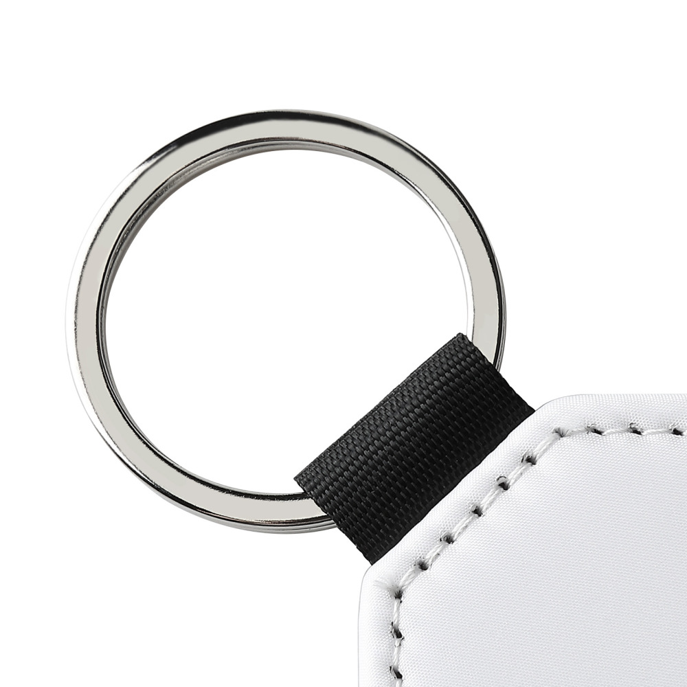 CHINESE WAREHOUSE Sublimation PU Leather Keychain