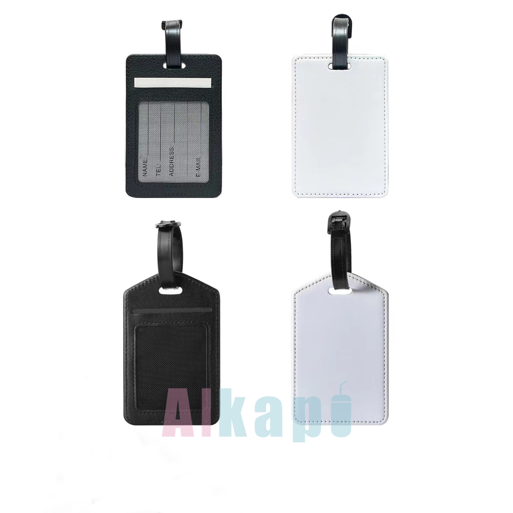 CHINESE WAREHOUSE Sublimation MDF/Pu Leather Luggage Tag