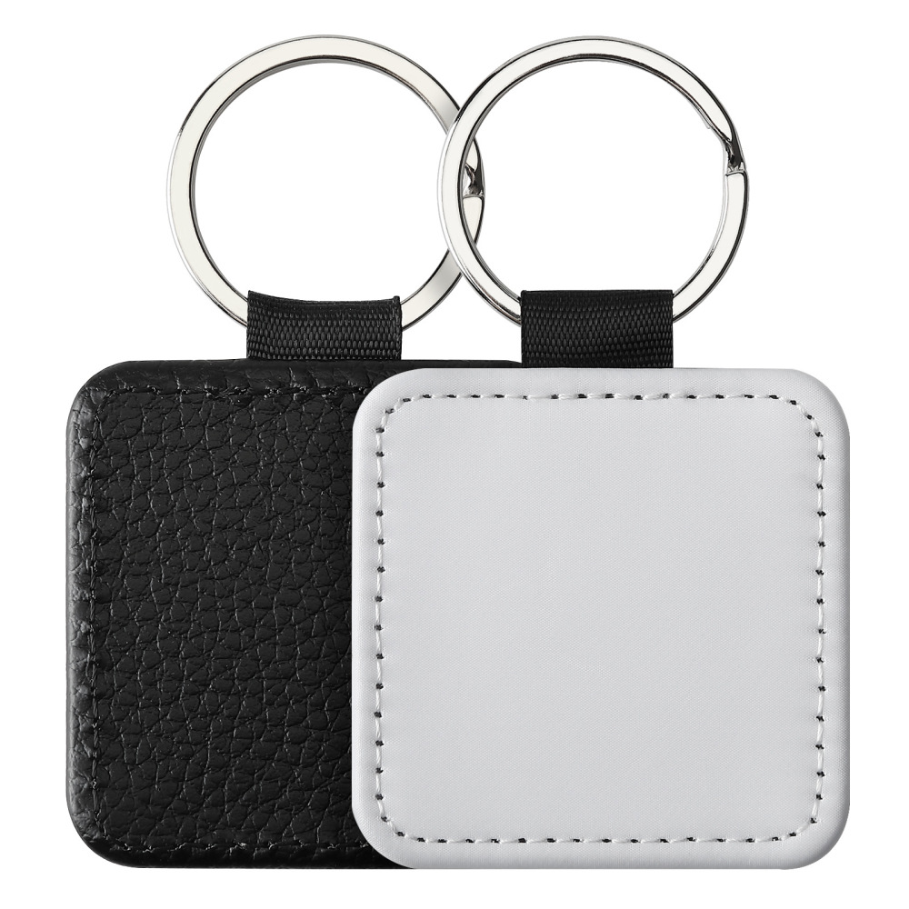 CHINESE WAREHOUSE Sublimation PU Leather Keychain