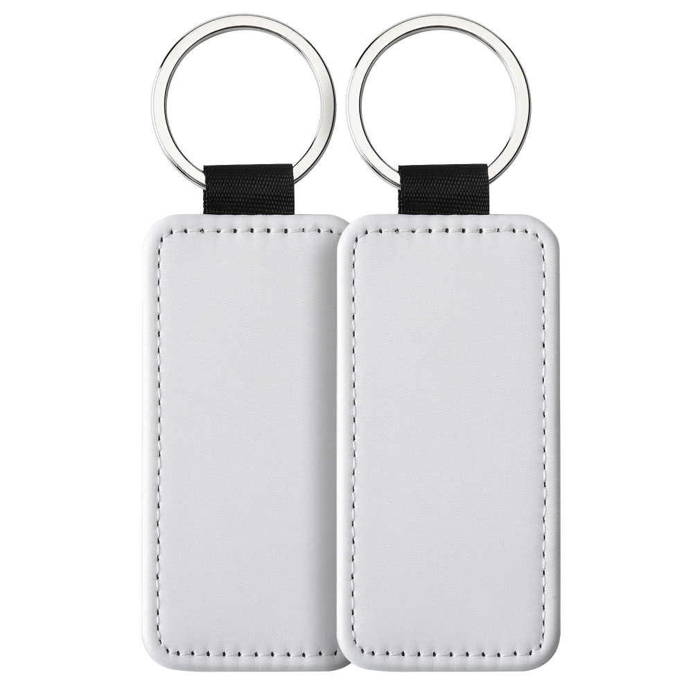 CHINESE WAREHOUSE Sublimation PU Leather Keychain