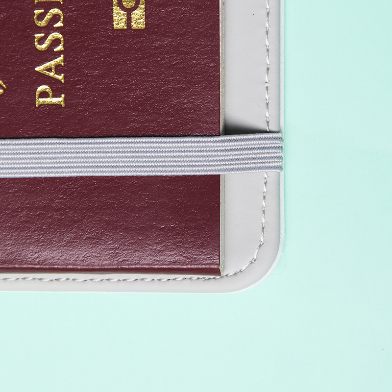 CHINESE WAREHOUSE PU Leather Book Sublimation Card Passport Holders Case Cover