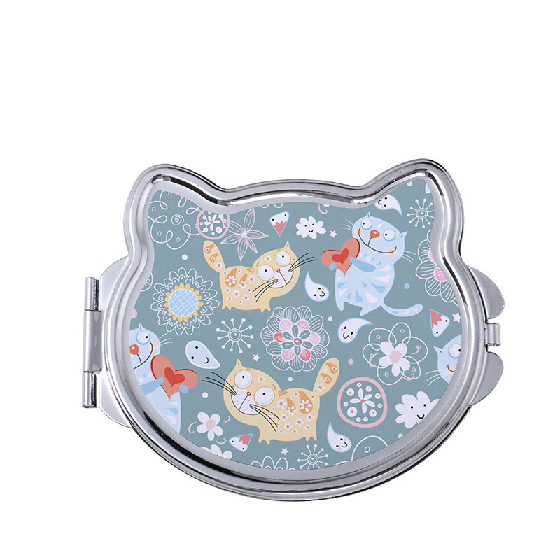 CHINESE WAREHOUSE Sublimation Double Sided Cosmetic Mirror