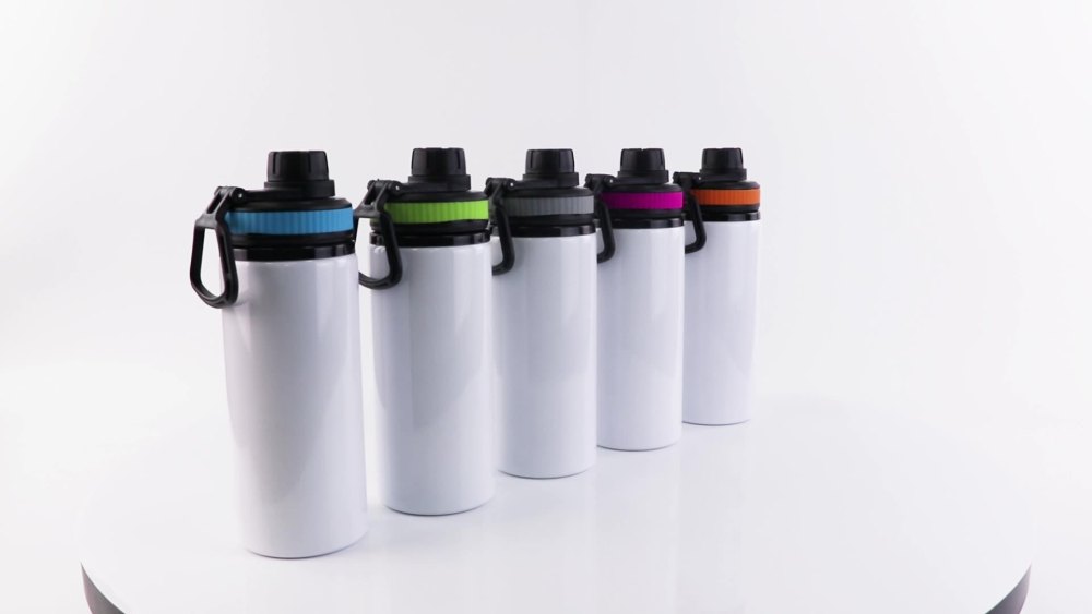 CHINESE WAREHOUSE 600ml Sublimation Aluminum Water Bottle (bake in tumbler press only)