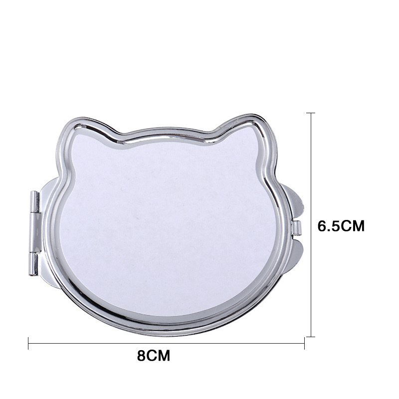 CHINESE WAREHOUSE Sublimation Double Sided Cosmetic Mirror