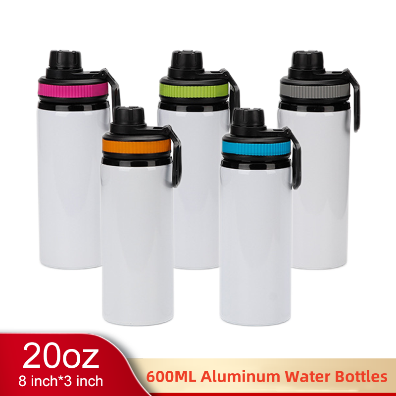CHINESE WAREHOUSE 600ml Sublimation Aluminum Water Bottle (bake in tumbler press only)