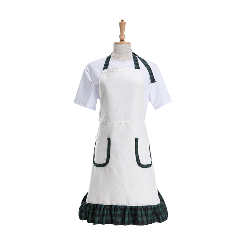 CHINESE WAREHOUSE Sublimation 300gsm Cotton Linen Apron