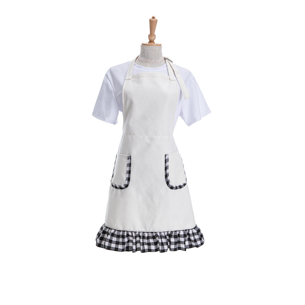 CHINESE WAREHOUSE Sublimation 300gsm Cotton Linen Apron