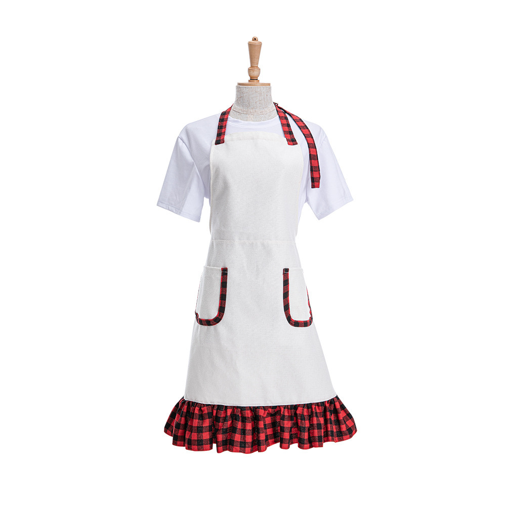CHINESE WAREHOUSE Sublimation 300gsm Cotton Linen Apron