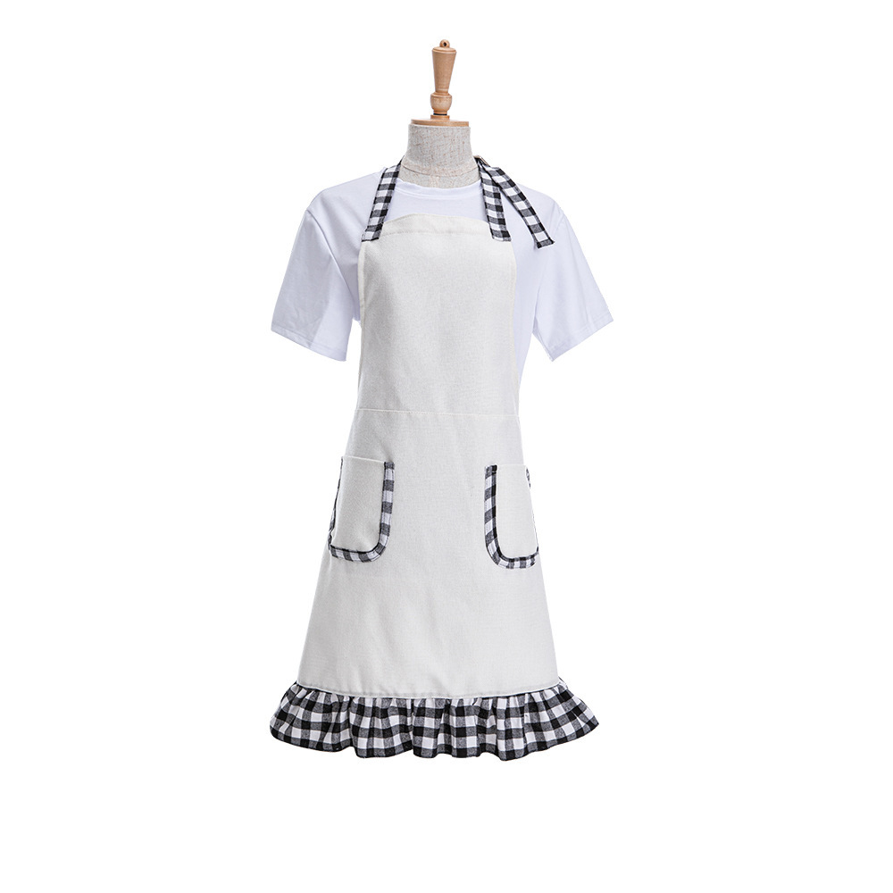 CHINESE WAREHOUSE Sublimation 300gsm Cotton Linen Apron