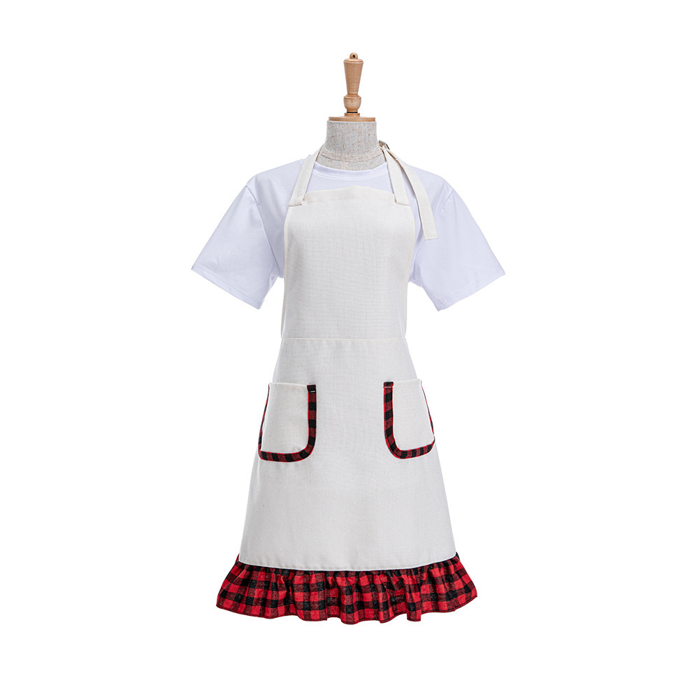 CHINESE WAREHOUSE Sublimation 300gsm Cotton Linen Apron