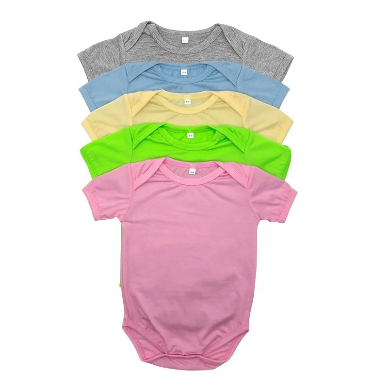 CHINESE WAREHOUSE Sub Baby Onesies Short Sleeve Lyocell Fiber With Colorful Choice