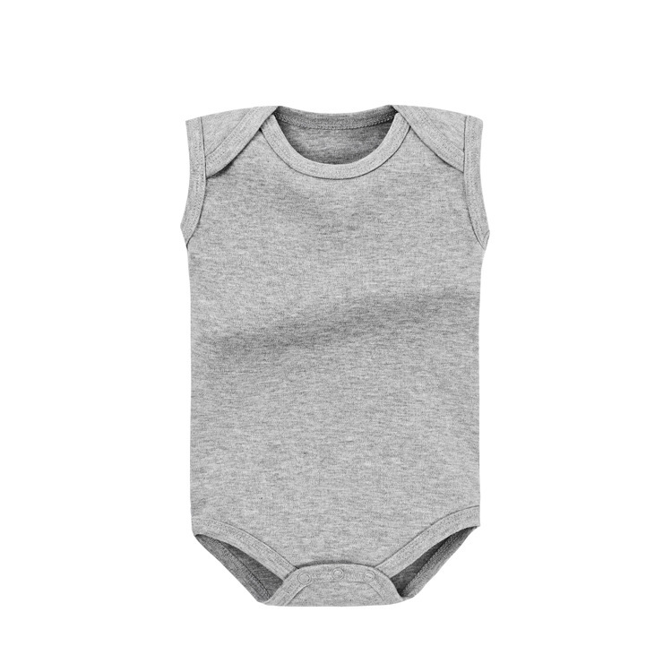 CHINESE WAREHOUSE Sleeveless Crawler Suit For Baby Cotton Fiber Onesies