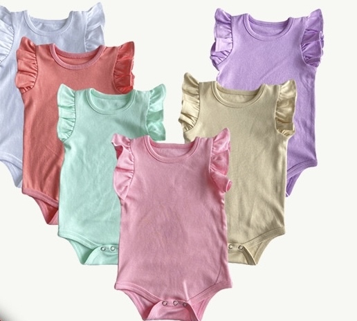 CHINESE WAREHOUSE Sub Short Sleeve Baby Onesies Mix Colors