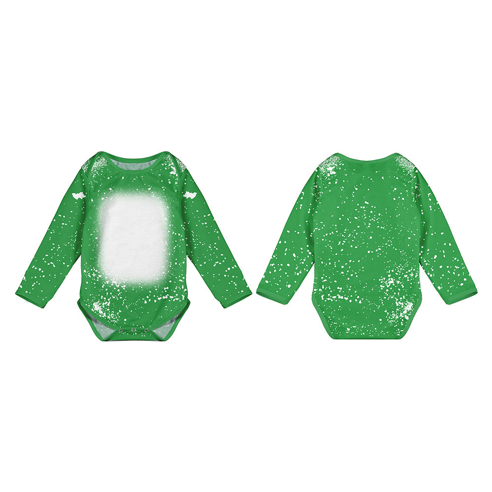 CHINESE WAREHOUSE Sub Bleach Baby Onesies 95% polyester+5% cotton Long Sleeve