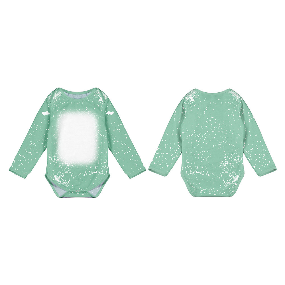 CHINESE WAREHOUSE Sub Bleach Baby Onesies 95% polyester+5% cotton Long Sleeve