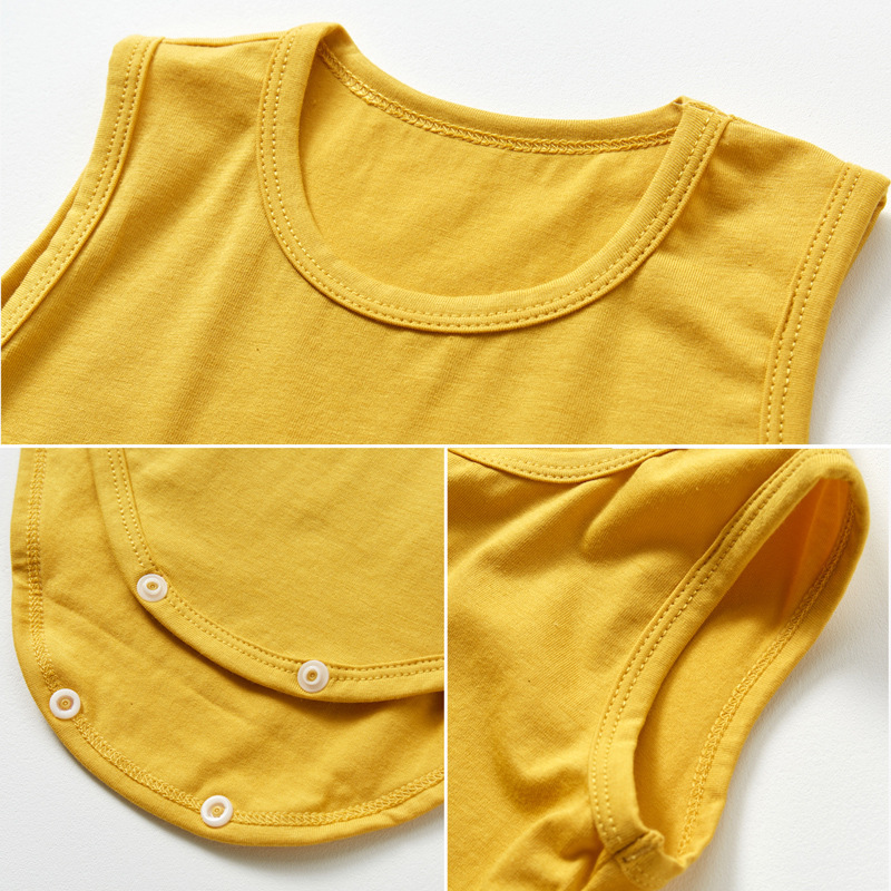 CHINESE WAREHOUSE Baby Onesies 6 Colors Stocked Modal Fiber