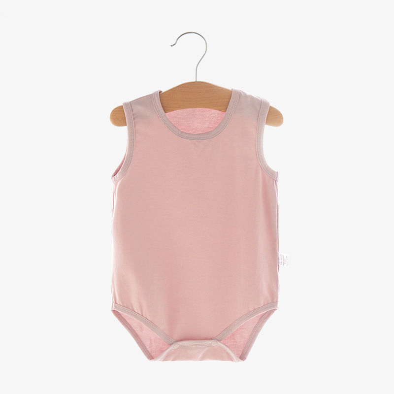 CHINESE WAREHOUSE Baby Onesies 6 Colors Stocked Modal Fiber
