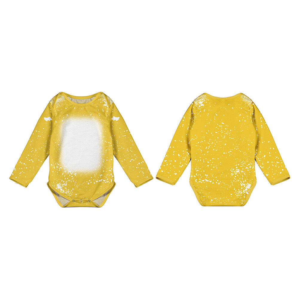 CHINESE WAREHOUSE Sub Bleach Baby Onesies 95% polyester+5% cotton Long Sleeve