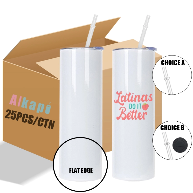 USA RTS 20oz Sublimation Flat Edge Regular Tumbler