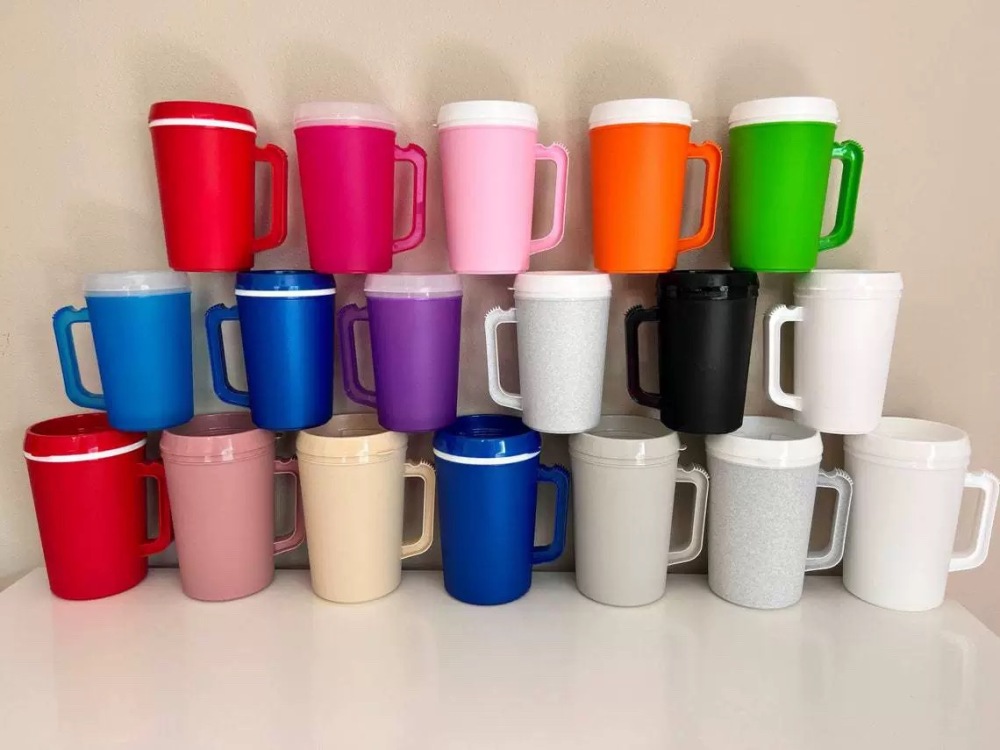 CHINESE WAREHOUSE Mixed Color Mega PP Tumbler Come With Straw Ready To Ship