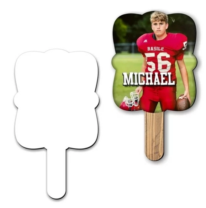 CHINESE WAREHOUSE Small Size 2024 Graduation Sublimation MDF Double-Sided Fan