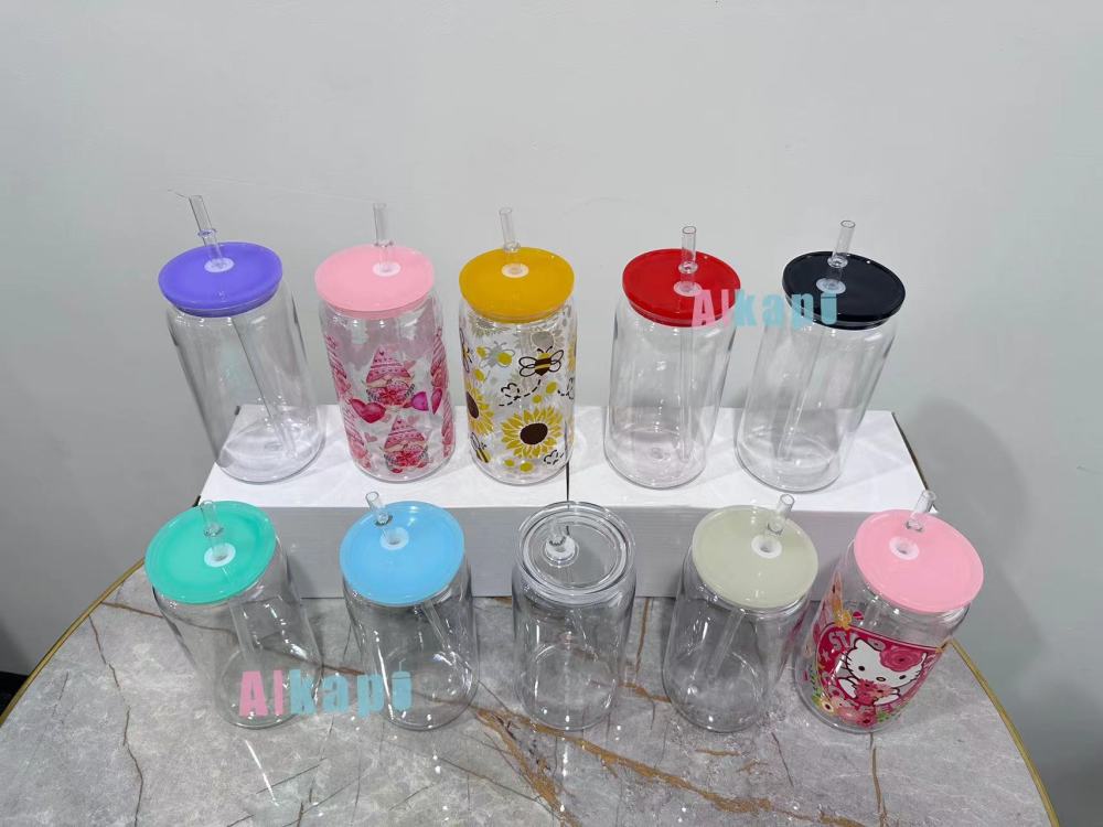 CHINESE WAREHOUSE 16oz Acrylic Plastic Tumblers With Straw