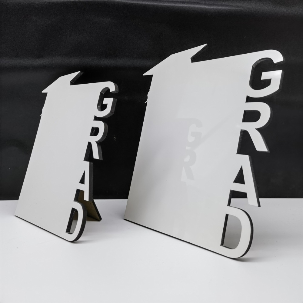 CHINESE WAREHOUSE Granduation Sublimation MDF Photo Plate