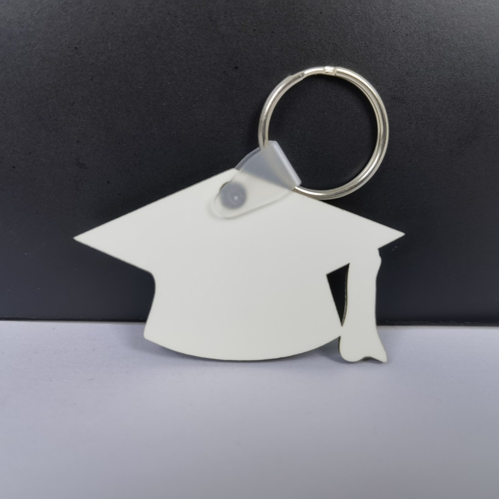 CHINESE WAREHOUSE Granduation Sublimation MDF Keychain