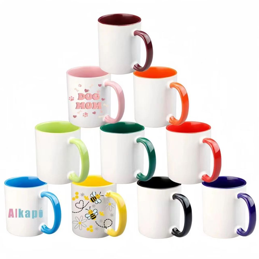 CHINESE WAREHOUSE11oz 15oz Sublimation Color Inside Ceramic Mug