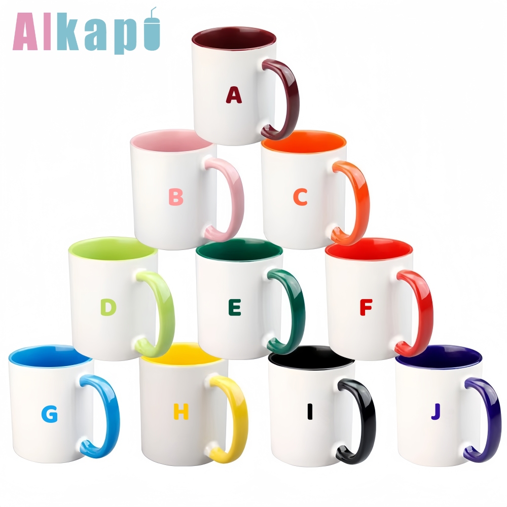 CHINESE WAREHOUSE11oz 15oz Sublimation Color Inside Ceramic Mug