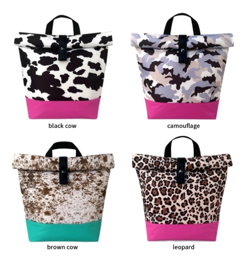 CHINESE WAREHOUSE New Portable Folding Waterproof Ice Bag Leopard Print Cow Print Cooler Bag Outdoor Thermal Bag Cross-Border Picnic Bag