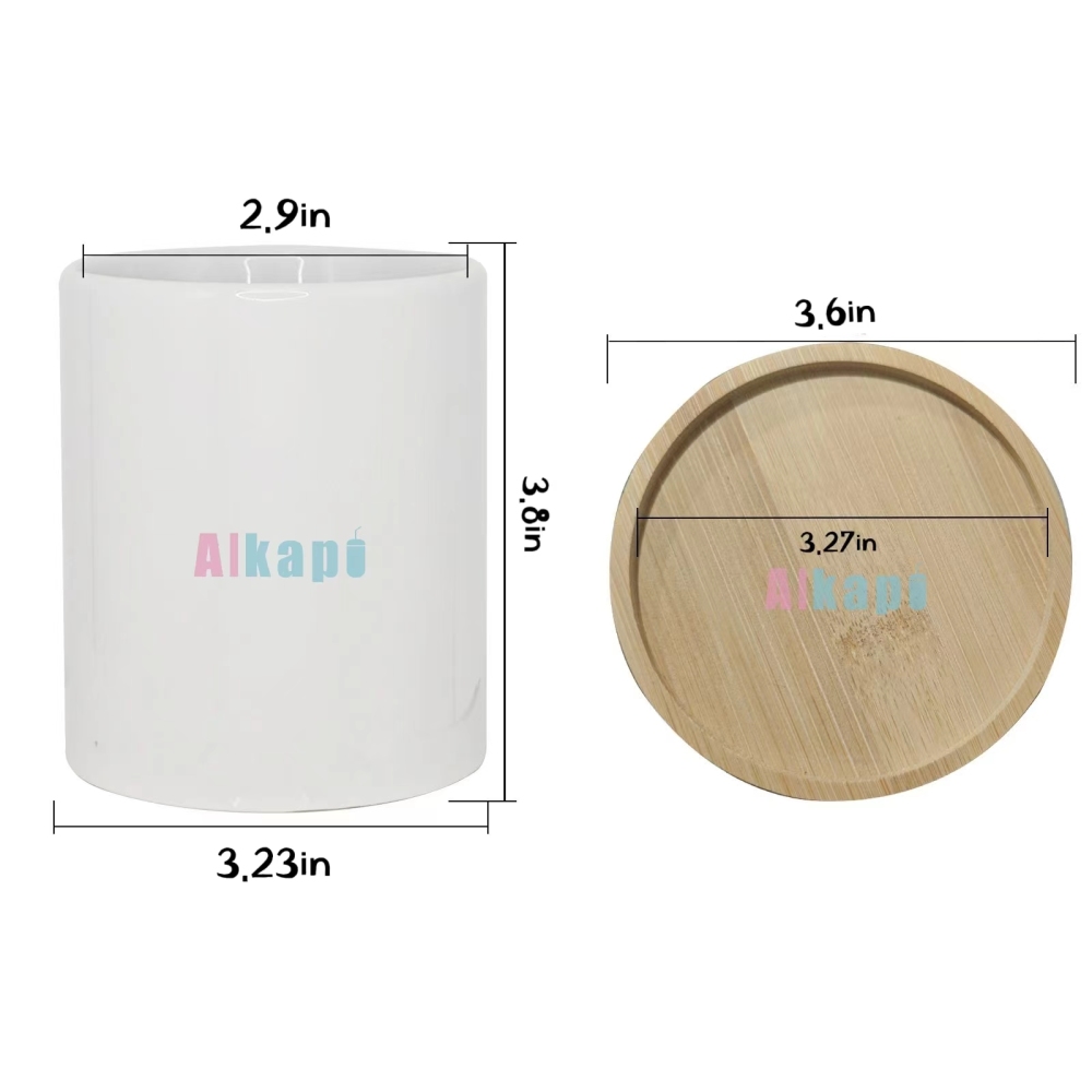 CHINESE WAREHOUSE 11oz Sublimation Blank Ceramic Flower Pot