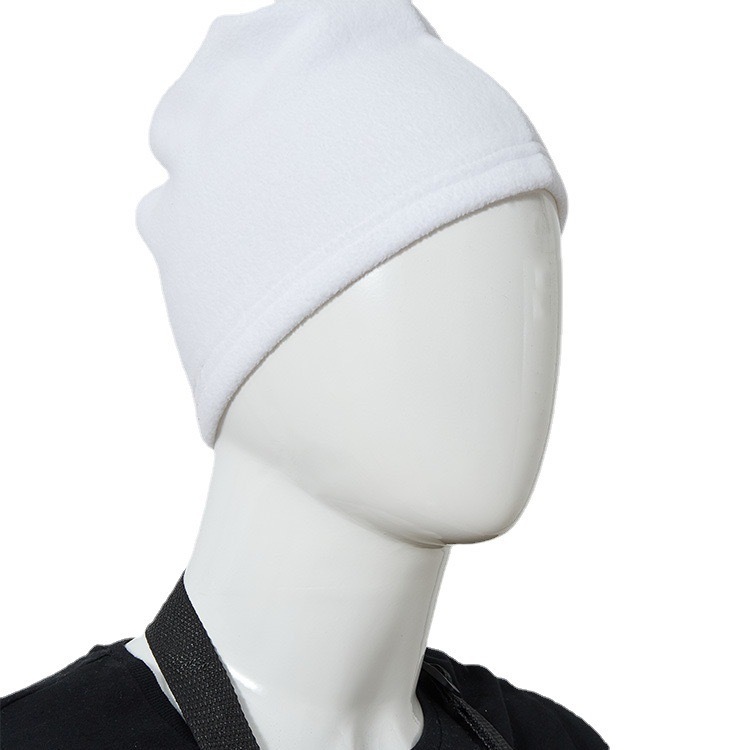 CHINESE WAREHOUSE  Warm Plush Hat Pullover Ear Protection Hat Double-Sided Brushed Material