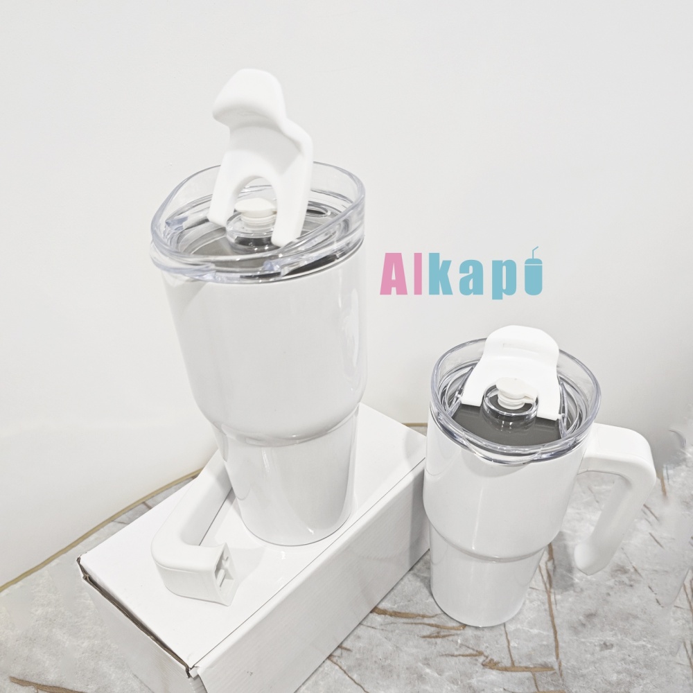 CHINESE WAREHOUSE 20oz White Blank Sublimation Tumbler with Lid