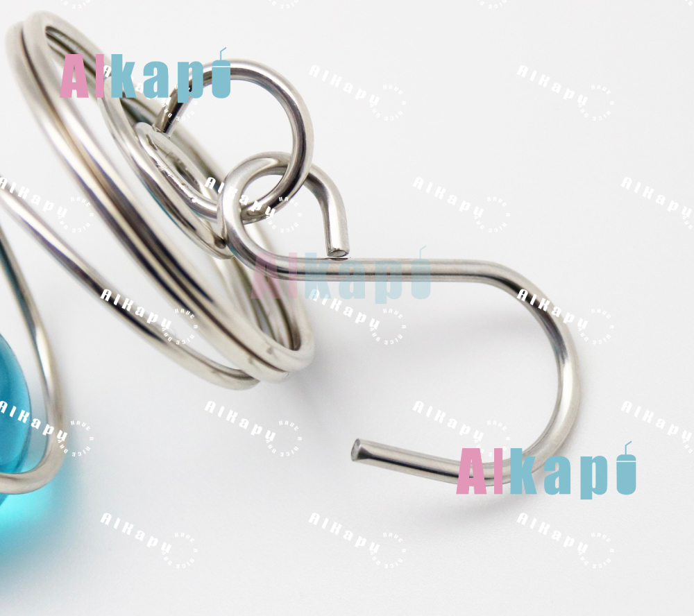 CHINESE WAREHOUSE 7 inch Stainless Steel Wind Chime Hanging Glass Ball Crystal Pendant Wind Tail
