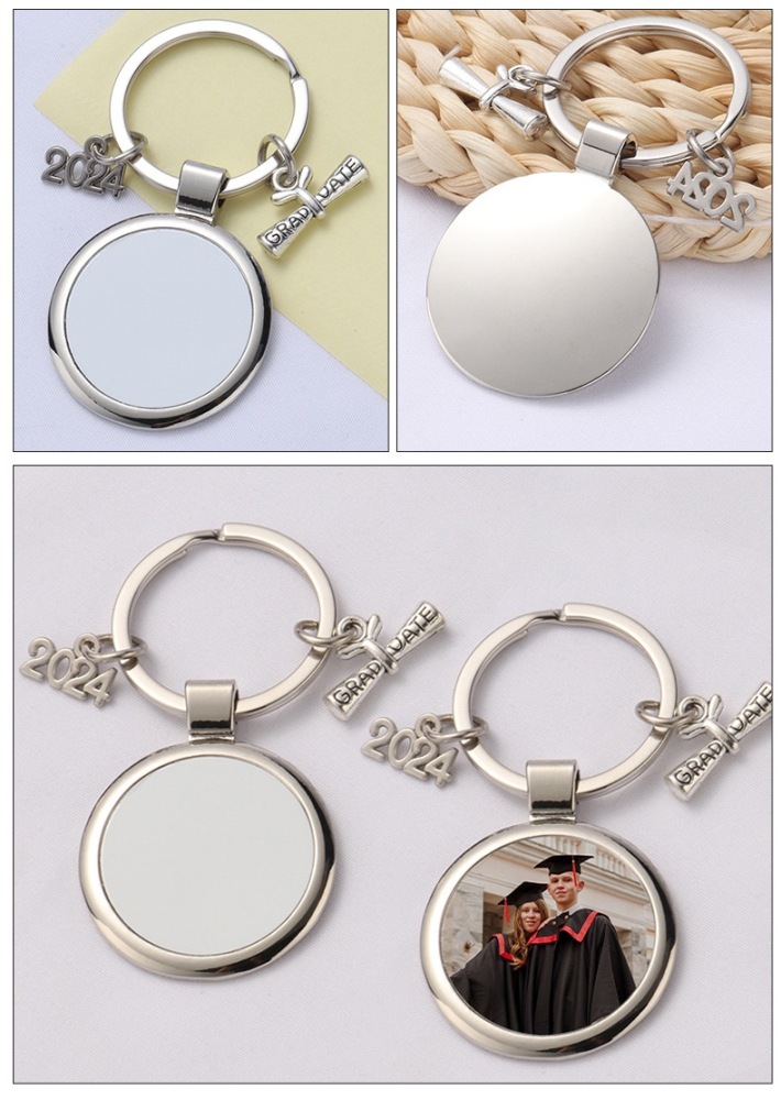 CHINESE WAREHOUSE Sublimation Graduation Keychain