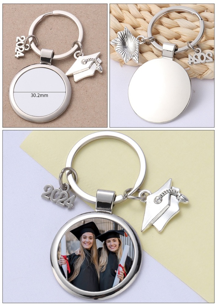 CHINESE WAREHOUSE Sublimation Graduation Keychain