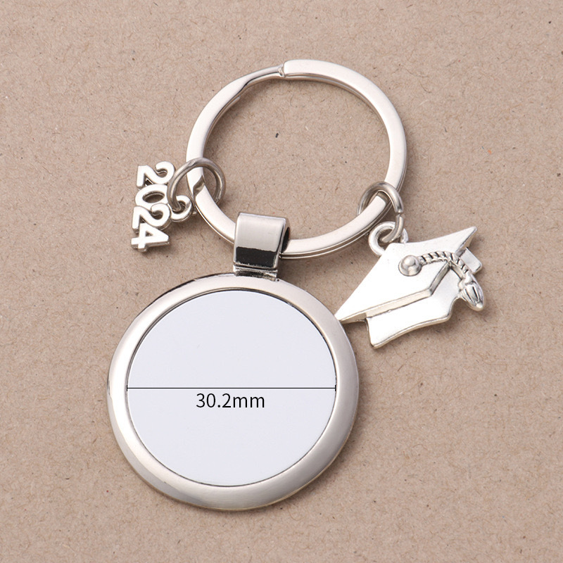 CHINESE WAREHOUSE Sublimation Graduation Keychain