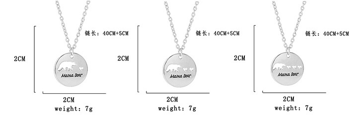 CHINESE WAREHOUSE Mother's Day Gift Alloy Necklace