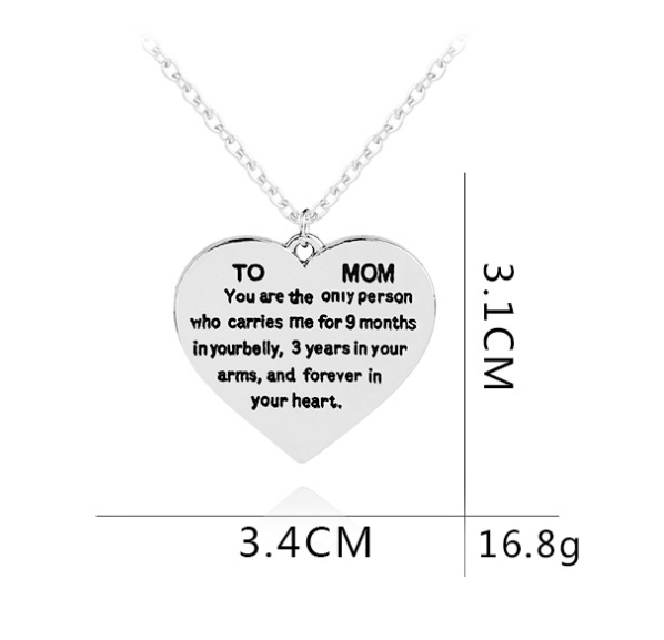 CHINESE WAREHOUSE Mother's Day Gift Alloy Necklace