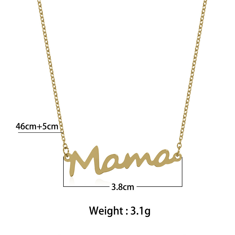 CHINESE WAREHOUSE Mother's Day Gift Alloy Necklace
