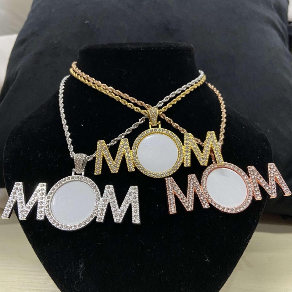 CHINESE WAREHOUSE Sublimation MOM Nacklace