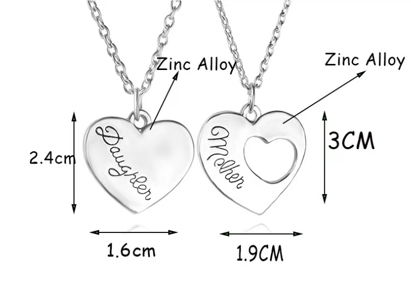 CHINESE WAREHOUSE Mother's Day Gift Zin Alloy Necklace Set