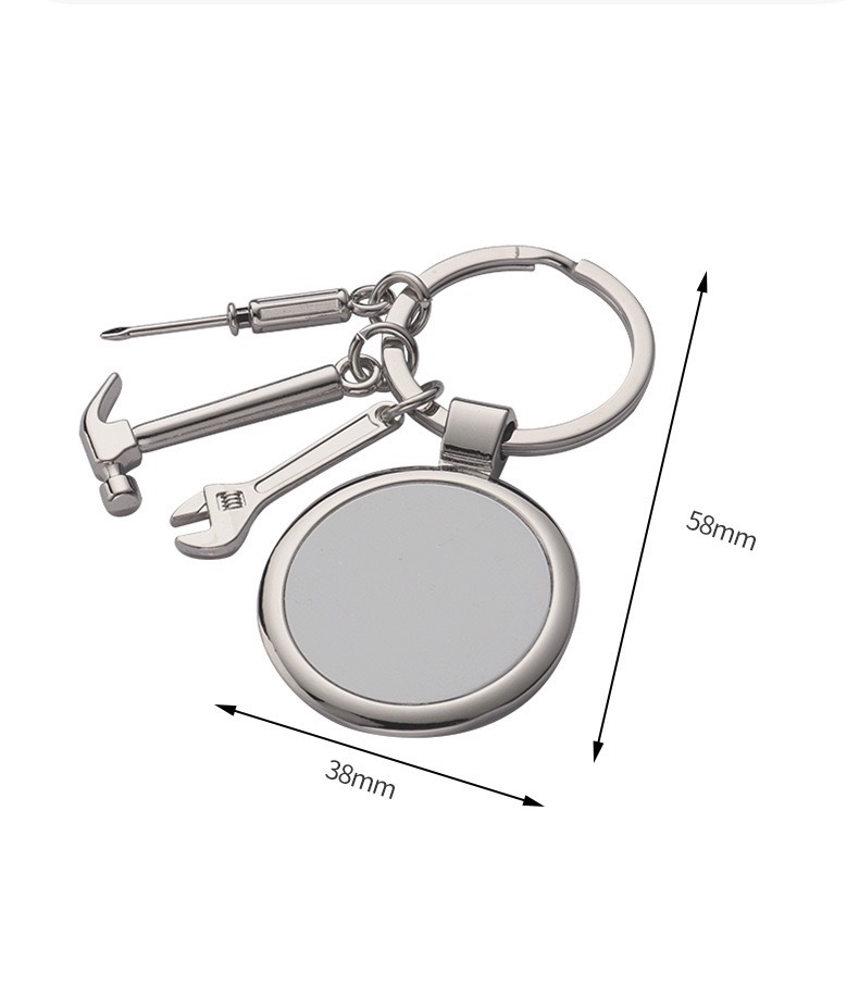 CHINESE WAREHOUSE Sublimation Father's Day Keychain