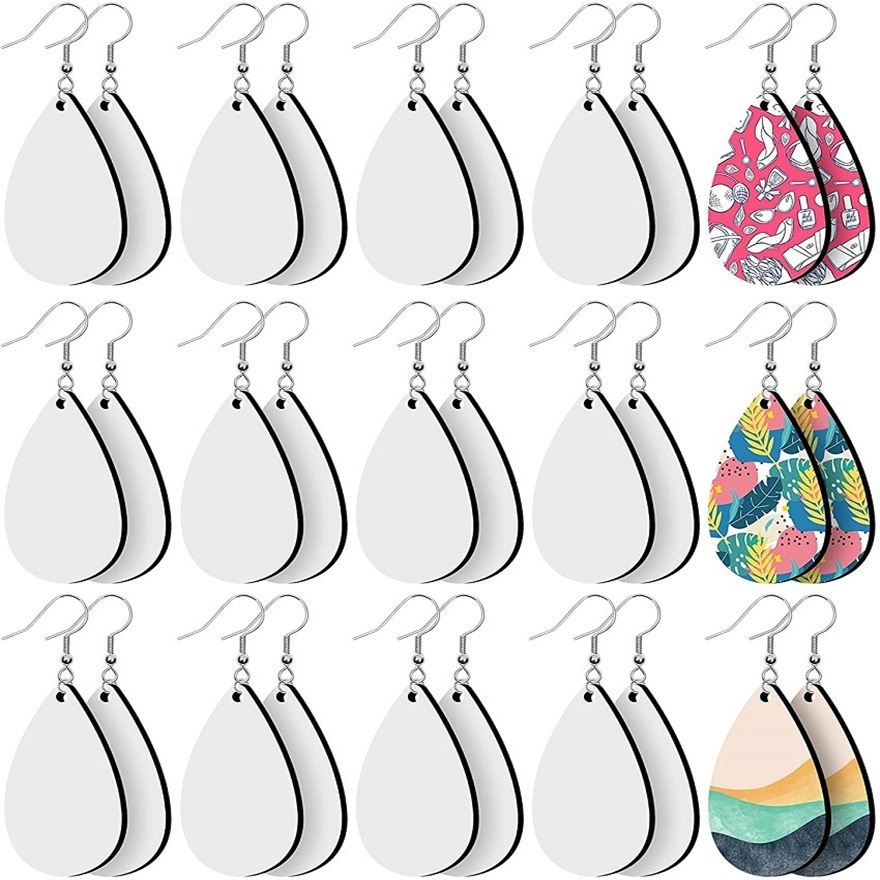 CHINESE WAREHOUSE Fast Shipping Sublimation Earrings