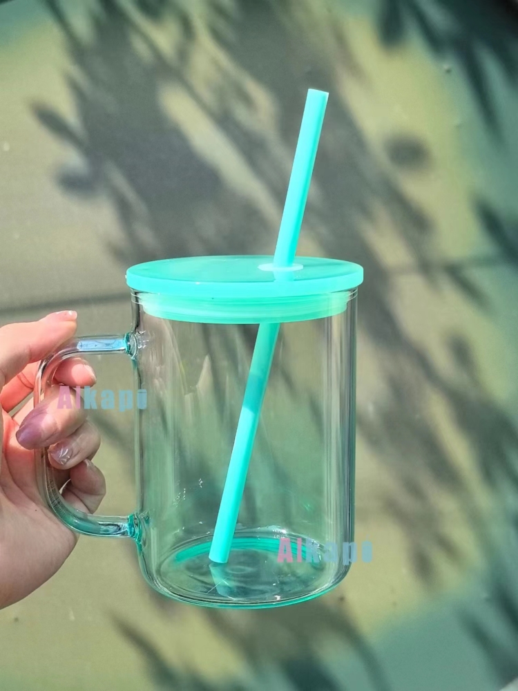 CHINESE WAREHOUSE 15oz/17oz Ombre Jelly Glass Mug