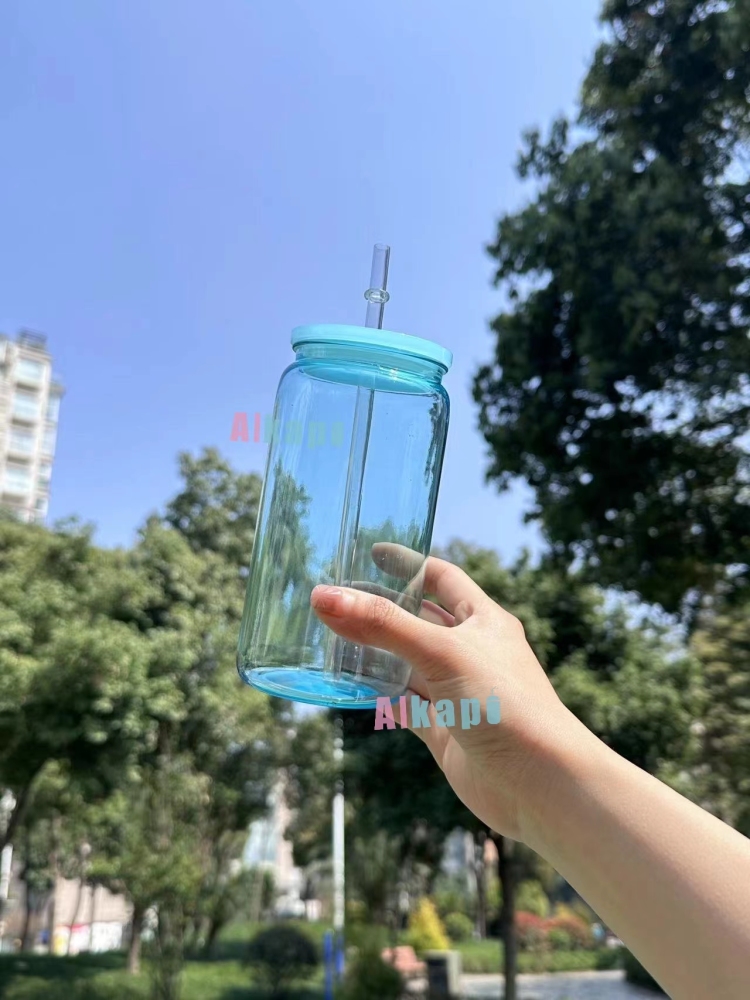 CHINESE WAREHOUSE 16oz Clear Colorful Jelly Acrylic Tumblers