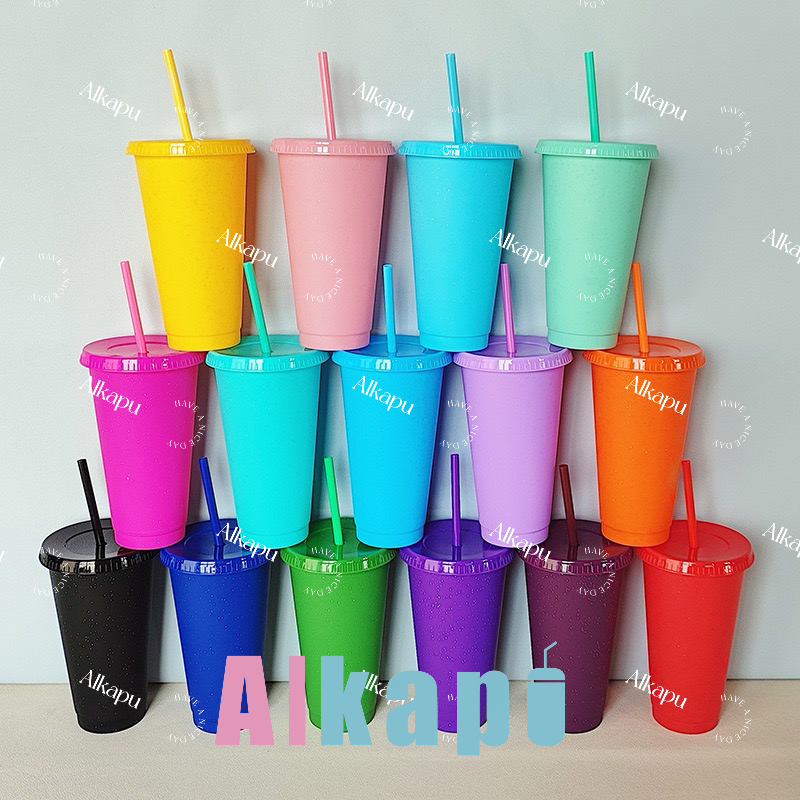 CHINESE WAREHOUSE New Style Jelly color drinks Plastic Cup Ready To Ship